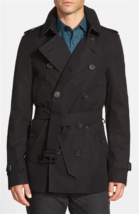 short double breasted trench coat.